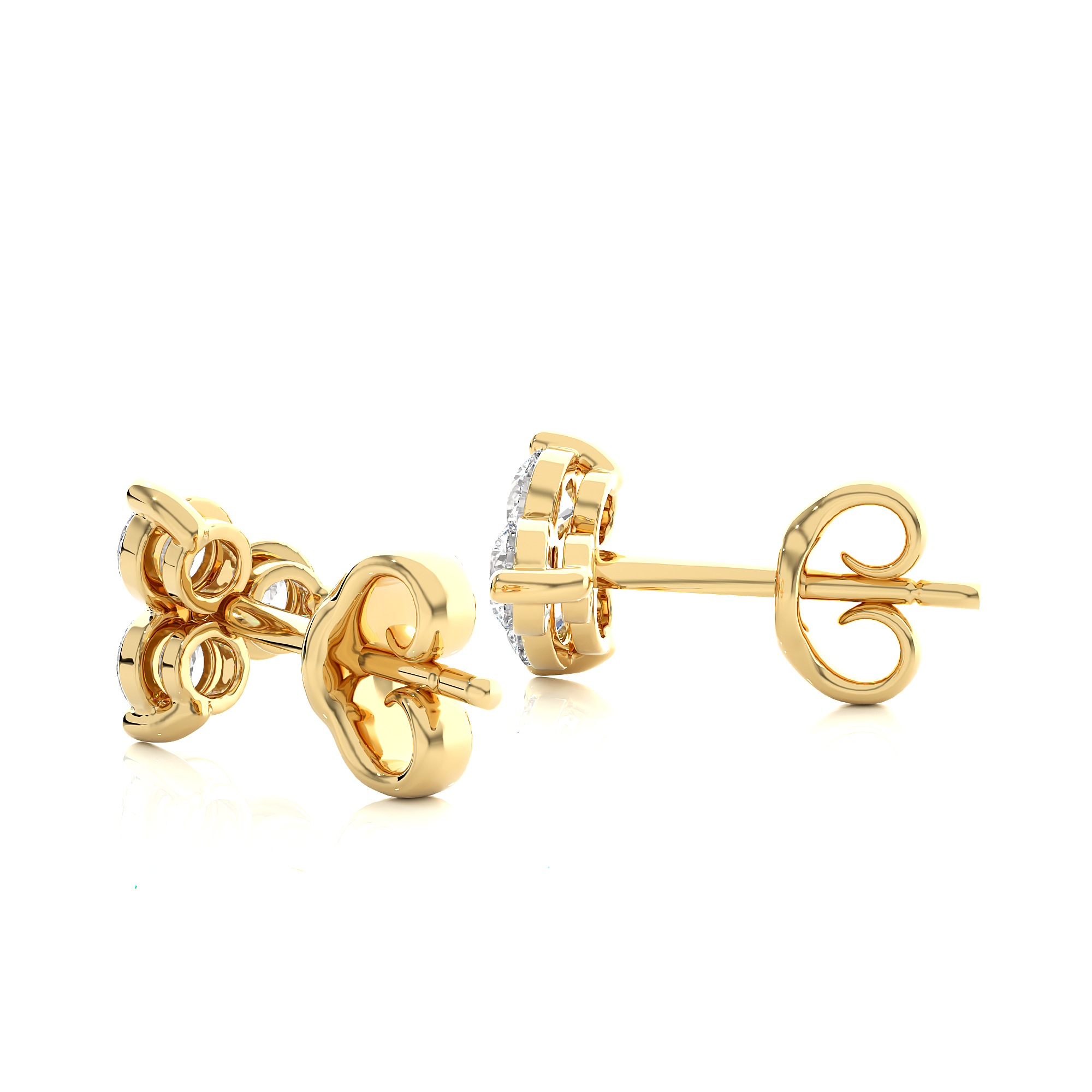 Buy 0.44Ct Natural Diamond Stud Earrings | Solitairekart